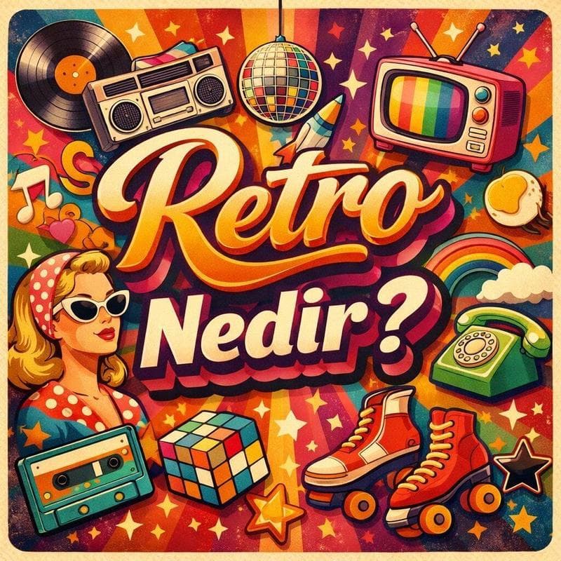 Retro tarzı vintage ürünler